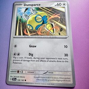 dunsparce - 128/162 (common) — pokemon: temporal forces